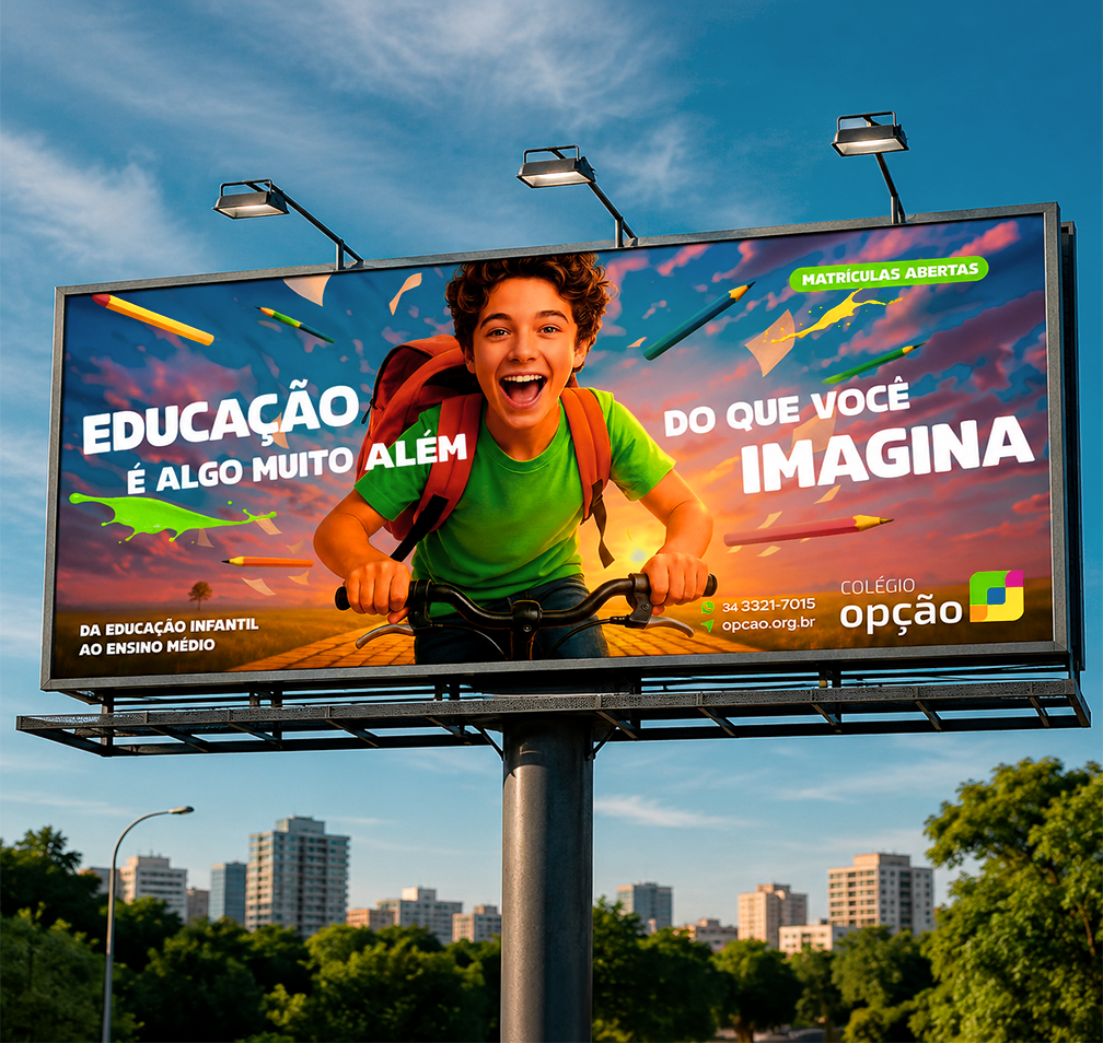 Campanha Matrículas Colégio Opção 2026
