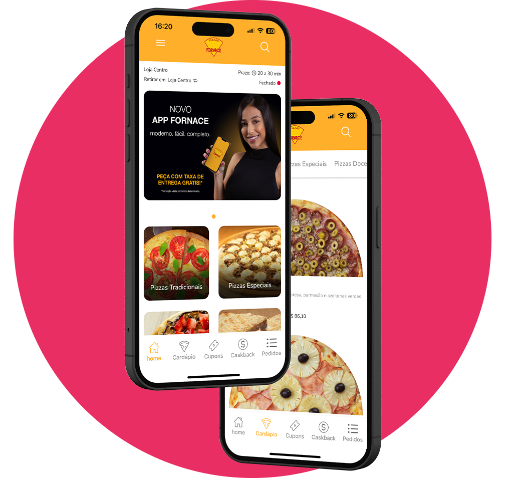 App Fornace Pizzaria